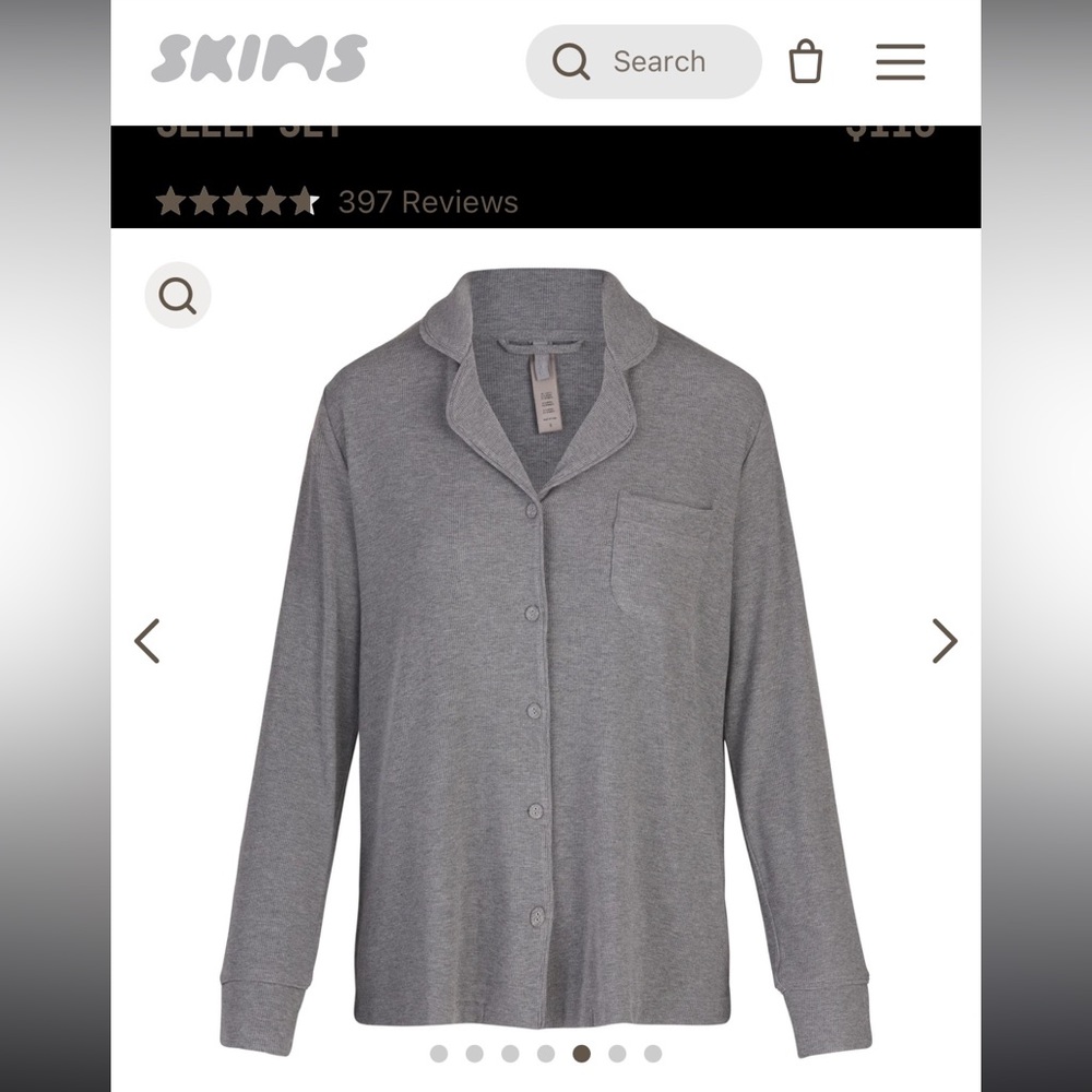 Skims Soft Lounge Pajama Top